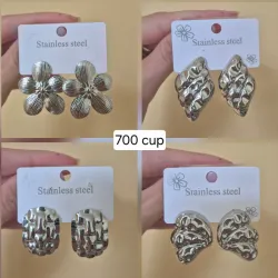 Pendientes de acero inoxidable