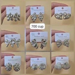 Pendientes de acero inoxidable