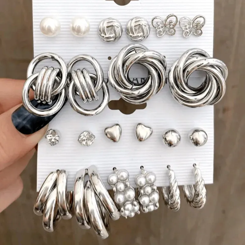 Pendientes de acero inoxidable 