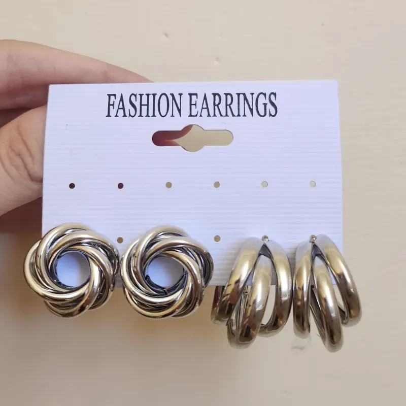 Pendientes de acero inoxidable 