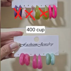 Pendientes de colores