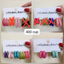 Pendientes de colores