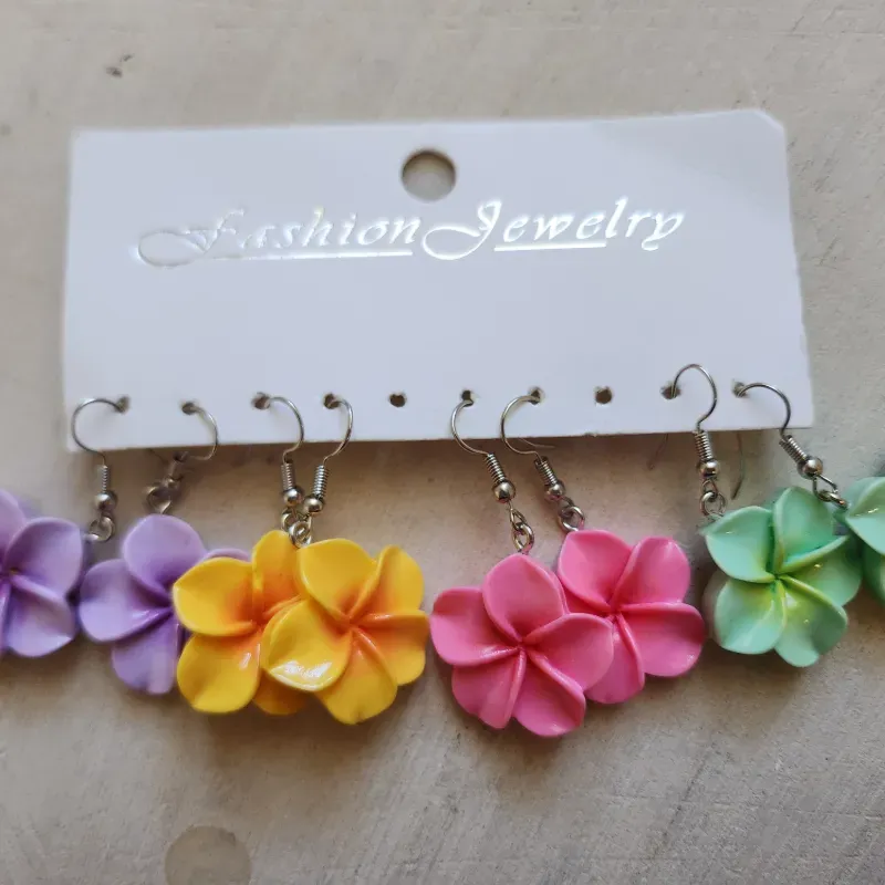 Pendientes de flores 