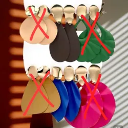 Pendientes grandes coloridos