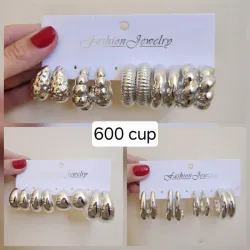 Pendientes plateados