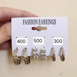 Pendientes plateados