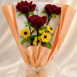 Rosas de limpiapipas