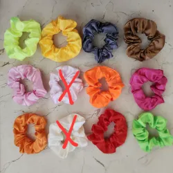 Scrunchies satinados 