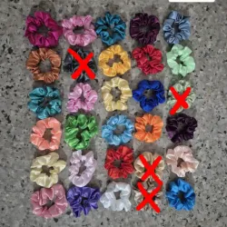 Scrunchies satinados 