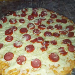 Pizza con Salchichas