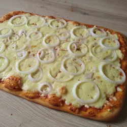 Pizza familiar con cebolla