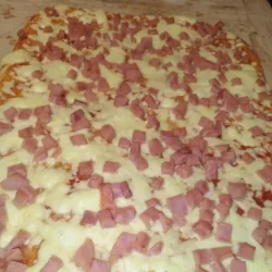 Pizza familiar con Jamón