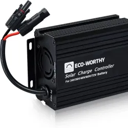 ECO-WORTHY Controlador de carga solar MPPT de impulso de 12A Regulador de panel solar