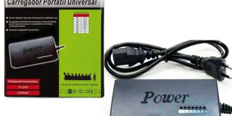 Cargador Universal de laptop, con juego de 10 puntas