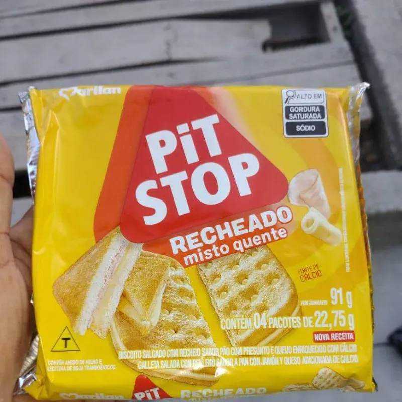 Galletas con relleno de jamón y queso 