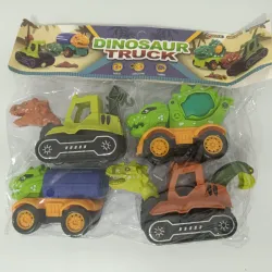 Set camiones dinosaurio 