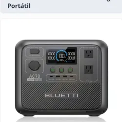⚡ BLUETTI AC70 – Compacta, silenciosa y potente ⚡