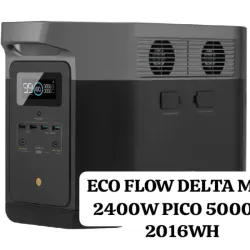 Ecoflow Delta Max 2016wh, 2400W potencia continua 5000 potencia pico.