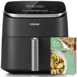 Freidora de aire COSORI (9 en 1) 6Qt 1725W (110V/60Hz) Tecnología Turbo Blaze, revestimiento cerámico premium, 90°-450°F.