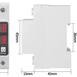 Adjustable Voltage Current Protector 110/220V 80-300V Universal Single Phase AC DC Protection 1~63a Self resetting