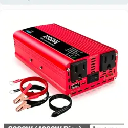 🔌 Inversor 2000W (Pico 4000W) | 12V → 110V