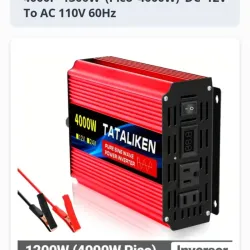 🔌 Inversor Tataliken F-4000P 1300W (Pico 4000W) – Onda Senoidal Pura