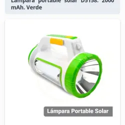 💡 Lámpara portable solar D5158 — 2000 mAh