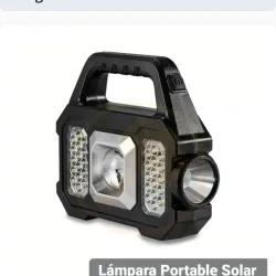 Lampara portable solar YD 2205A Negro