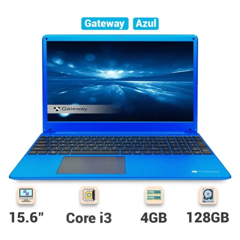 Laptop Gateway GWNC31514-BL 15.6" FHD i3-1115G4 3GHz 4GB RAM 128GB SSD Win 11 Home Azul ( Grado A )