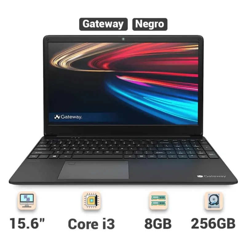 Laptop Gateway GWTN156-7BK 15.6" FHD i3-1115G4 3GHz 8GB RAM 256GB SSD Win 10 Home Negro ( Grado A )
