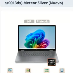 Laptop HP OmniBook X Flip 16" Táctil 2-en-1 AMD Ryzen AI 5 340 16GB RAM 2TB SSD (Modelo: 16-ar0013dx) Meteor Silver (Nuevo