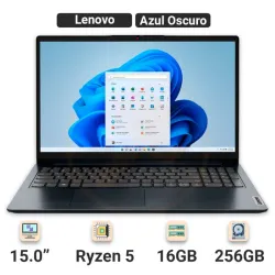 Laptop Lenovo IdeaPad 1 15.0'' AMD Ryzen 5 7520U 16GB RAM 256GB SSD Almacenamiento ( Modelo 82VG00QFUS ) - Azul Oscuro ( Nuevo )