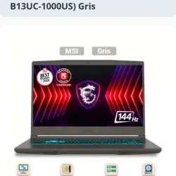 Laptop MSI Thin 15 Gaming 15.6" FHD 144Hz Core i5-13420H RTX 3050 16GB 512GB SSD (Modelo: Thin 15 B13UC-1000US) Gris