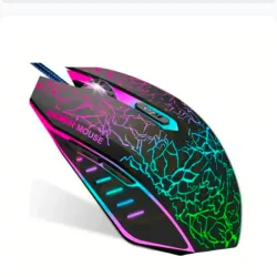 Mouse Gaming con Cable. Negro