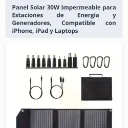 🔆 Panel Solar 30W Impermeable