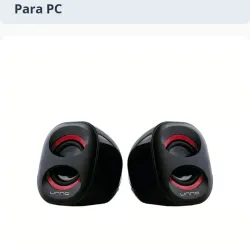 Parlantes Unno Tekno Brazza USB Estéreo 2.0 6W Sonido Balanceado Graves Mejorados Conexión 3.5mm Para PC