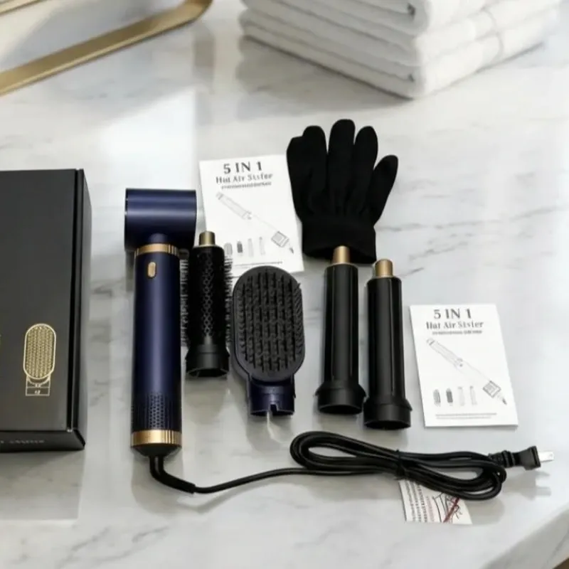 Secador y moldeador de cabello multifuncional.