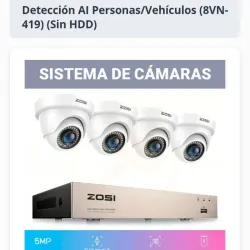 📷 Sistema Zosi 4 Cámaras Domo Full HD — Vigilancia Completa