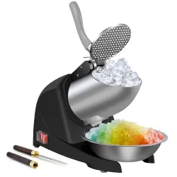 Trituradora de hielo / Frapeadora 'GREATRUE' 380W (110V/60Hz) 280Lb/Hr COLOR: NEGRO Nueva en caja.