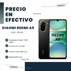 📱 Xiaomi Redmi A5 – 8GB RAM (4GB + 4GB virtual), 128GB – Negro