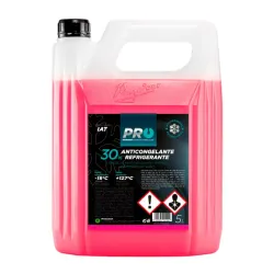 Agua anticongelante y refrigerante al 30% y 10%