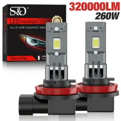 Bombillos LED sockets: H11, HB3 y HB4 en forma de L.