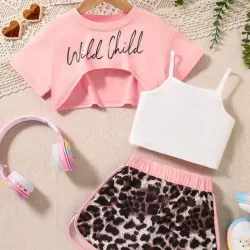 3pcs Conjunto de Verano para Niñas