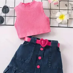 Camiseta con Saya de Mezclilla