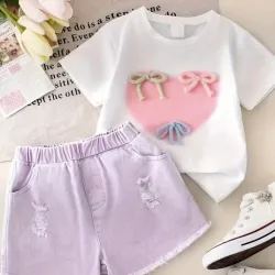 Conjunto de 2 Piezas, Conjunto de Verano para Niñas