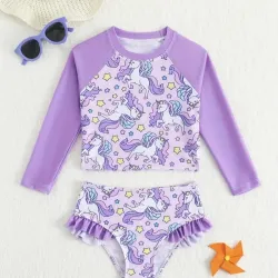 Conjunto de 2 piezas de bañador para niñas