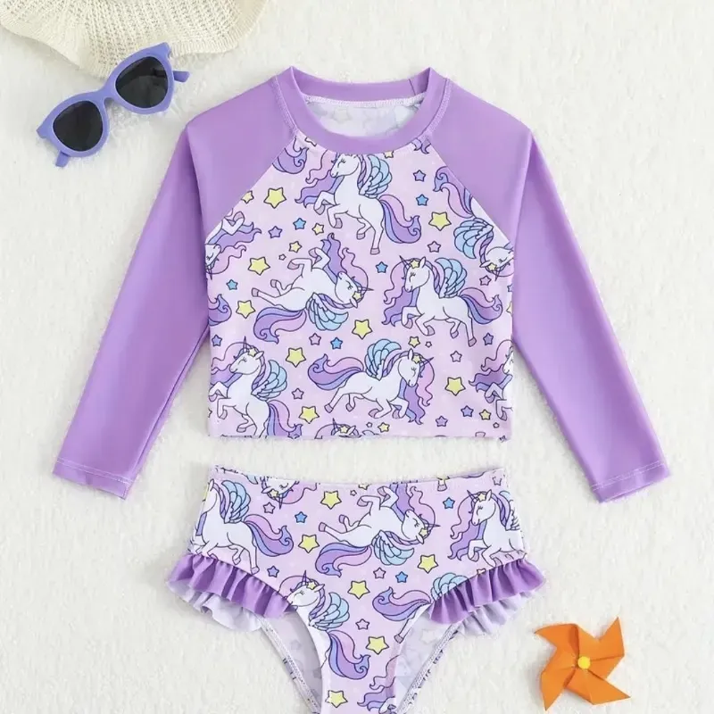 Conjunto de 2 piezas de bañador para niñas