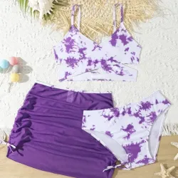 Conjunto de Bañador Tie-Dye para Niñas