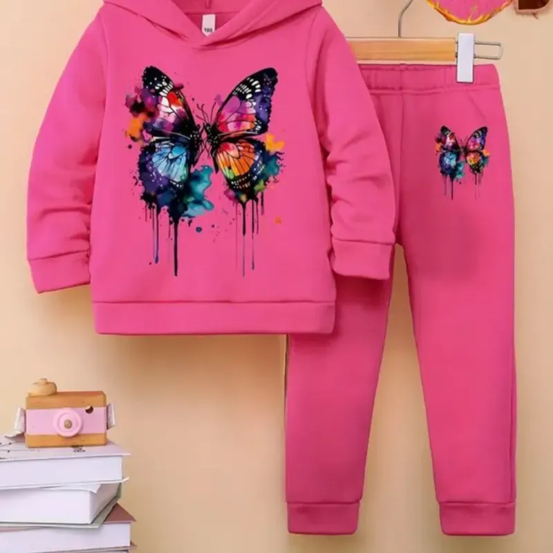Conjunto de Sudadera con Capucha y Pantalón de Manga Larga