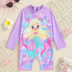 Traje de baño enterizo de mangas largas